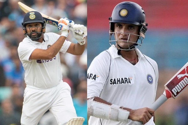 India vs england test series - Rohit sharma need 156 runs to surpasses Ganguly 