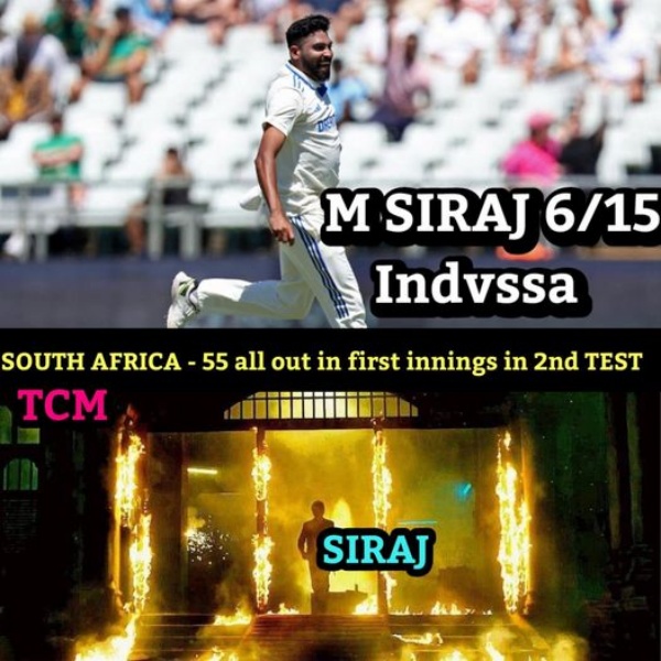 IND vs SA 2nd TEST : Fantastic Memes from Social Media after India Scored 153 for 4 to 153 all out in the 2nd Test against South Africa at Cape town 