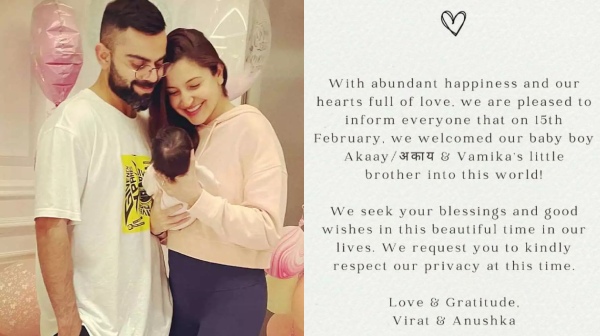 virat kohli and anushka sharma welcomes baby boy named akkay 