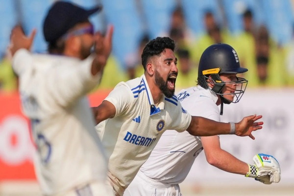 IND vs ENG : Mohammed Siraj took 4 wickets against England in the 3rd Test at Rajkot 