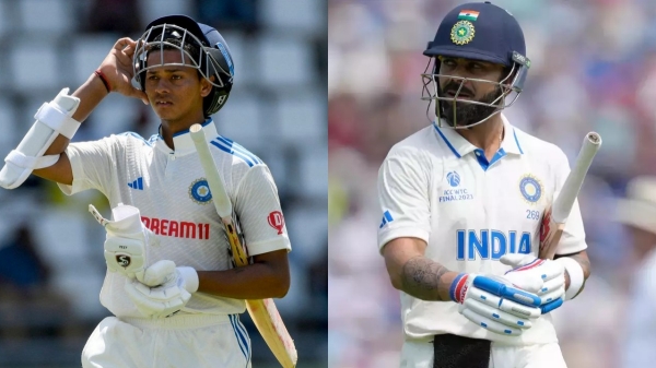 World Test Championship 2023 - 2025 Most Runs : Yashasvi Jaiswal leads; Virat Kohli at 19th place 