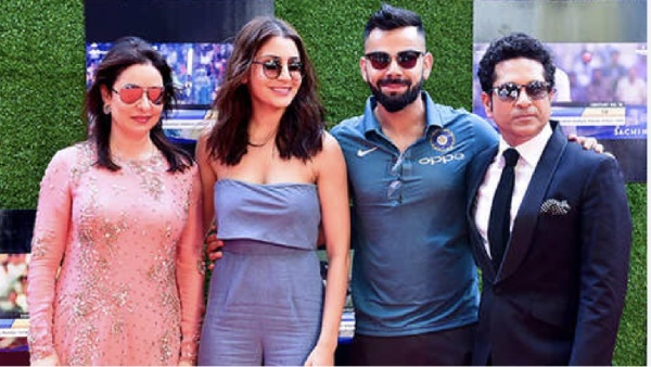 Similarities of Sachin Tendulkar - Anjali and Virat Kohli - Anushka Sharma in their kids name 