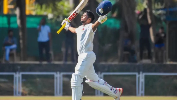 Sarfaraz Khan 18 Year old brother Musheer Khan scored a double century in his debut Ranji Trophy Match for Mumbai 