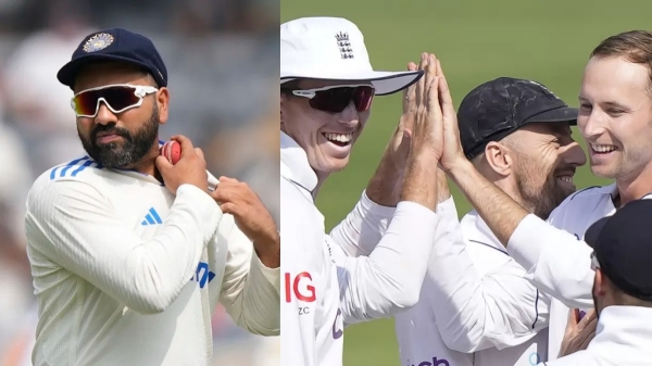 India vs England test - Big drama in Tom Hartley DRS decision made Rohit and ashwin angry 