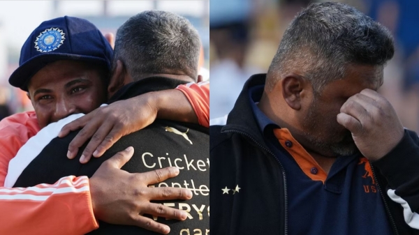 IND vs ENG : We are came from slums and Our Family sell track pants in Local trains says Sarfaraz Khan Father Naushad Khan IND vs ENG : We are came from slums and Our Family sell track pants in Local trains says Sarfaraz Khan Father Naushad Khan