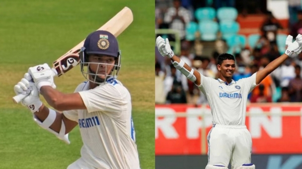  India vs England : Yashasvi Jaiswal scores double century in four different test series 