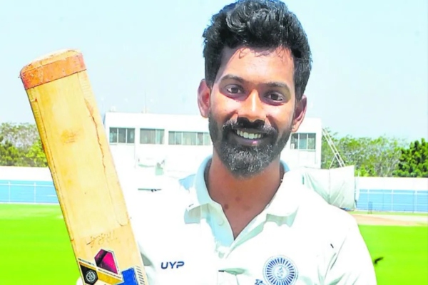 CK Nayudu Trophy 2024 - Andhra cricketer Vamshi Krishna hits 6 sixers in a over