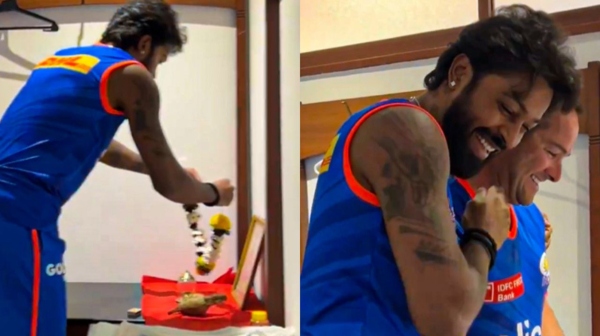 IPL 2024 - Hardik Pandya Entered to Mumbai indians camp ad Mark boucher breaks coconut for God