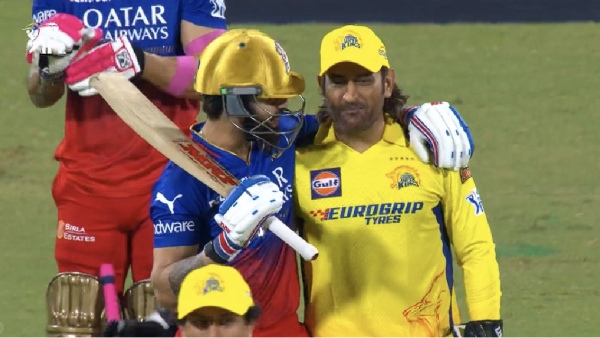 IPL 2024 CSK vs RCB match- Virat kohli Hugs MS Dhoni picture wins the internet