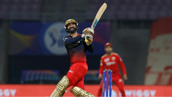 CSK vs RCB RCB Player Dinesh Karthik trolled himself for not coming to fielding for the Match against CSK at Chepauk