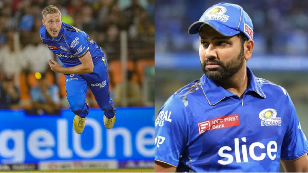 IPL 2024 - Mumbai indians bowler Luke wood disrespects Rohit sharma by ignoring him