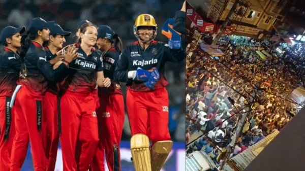 RCB WPL Champion - Bangalore fans celebrating the historic win