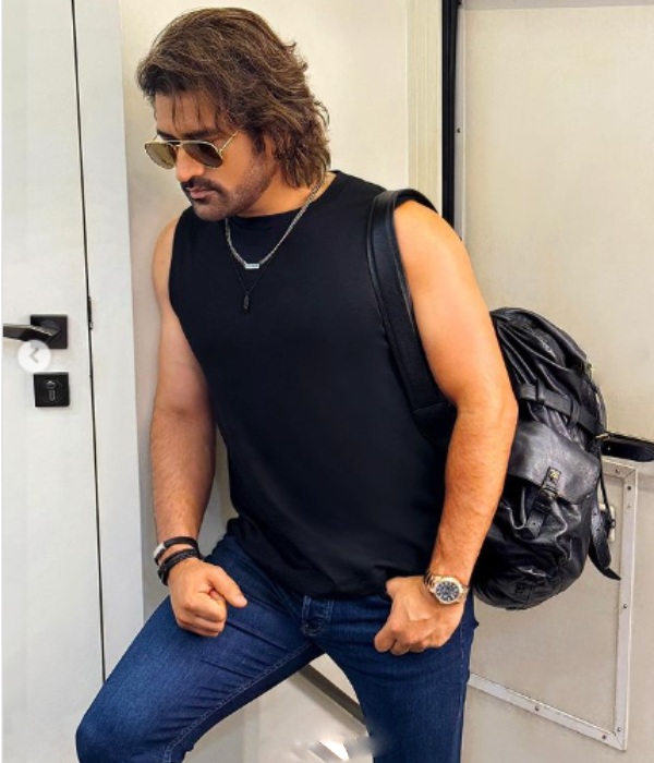 CSK vs RCB CSK Captain MS Dhoni gets into a new hairstyle ahead of the RCB Match in the IPL 2024