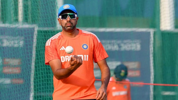 IND vs ENG Ravichandran Ashwin meets Tamilnadu fans who travelled to Dharamsala with Ash Anna 100 banner