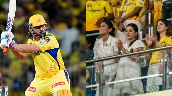 IPL 2024 CSK vs SRH Sakshi requests MS Dhoni to finish the match quicker