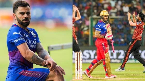 IPL 2024 SRH vs RCB - yash thakur picks a wicket in no ball makes virat kohli angry