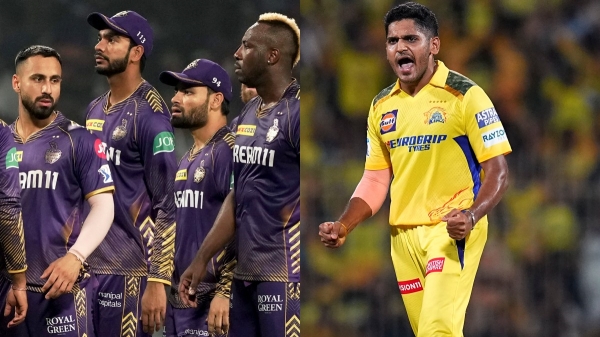 IPL 2024 CSK vs KKR Tushar Deshpande dismissed Phil salt in the first ball of the first over in the CSK vs KKR Match