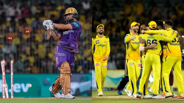 IPL 2024 CSK vs KKR Rinku Singh not able to hit a boundary against CSK IPL 2024 CSK vs KKR Rinku Singh not able to hit a boundary against CSK
