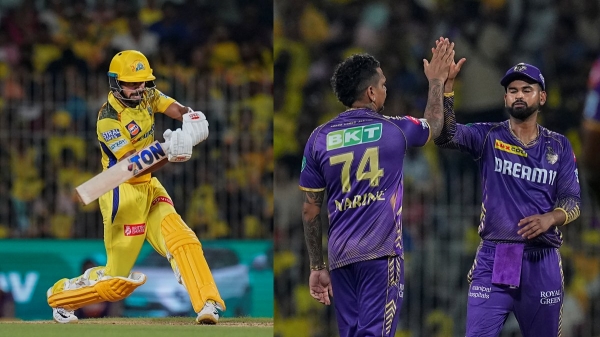 IPL 2024 CSK vs KKR With the good batting from Ruturaj Gaikwad CSK won by 7 wickets against KKR at Chepauk Stadium