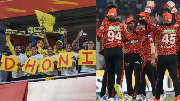 IPL 2024 CSK vs SRH MS Dhoni fans occupied Hyderabad stadium IPL 2024 CSK vs SRH MS Dhoni fans occupied Hyderabad stadium