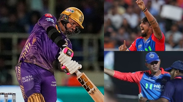 IPL 2024 KKR vs DC Sunil Narine scored 26 runs with 3 six and 4 fours against Ishant Sharma in the game between DC vs KKR