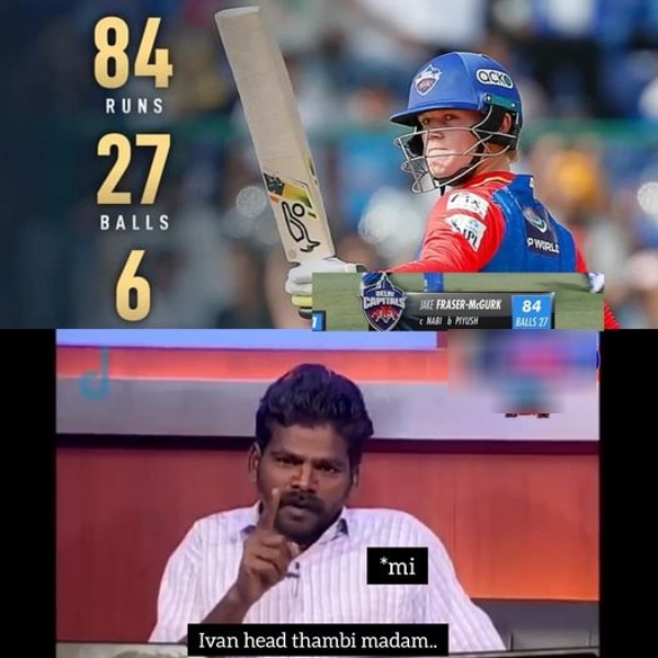 IPL 2024 DC vs MI Fantastic memes from social media after McGurk attacked Bumrah and DC won by 10 runs against Mumbai