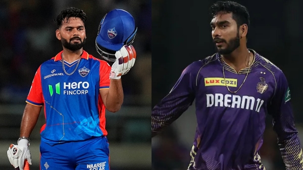 IPL 2024 KKR vs DC Rishabh Pant Scored 28 runs with 2 sixes and 4 fours in Venkatesh Iyer bowling