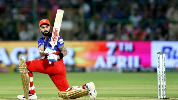 IPL 2024 RCB vs RR Virat Kohli scored a fifty off 39 balls against Rajasthan at Jaipur for the first time in IPL History