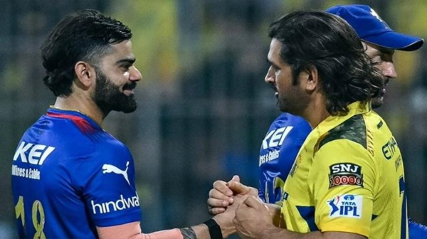 RCB vs CSK Virat Kohli says he and Dhoni are playing together for the last time