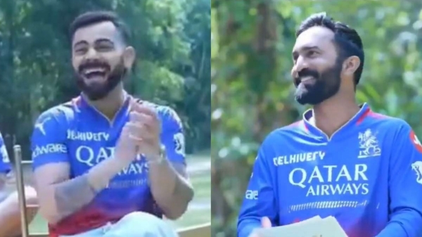 IPL 2024 - Virat kohli your wife comment towards Dinesh karthik made every one laugh
