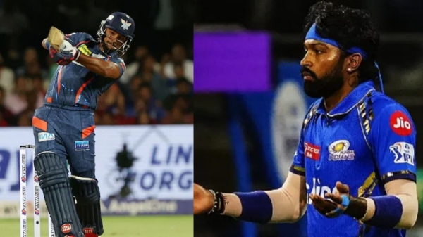 IPL 2024 MI vs LSG Nicholas Pooran hits MI bowlers for six as LSG scores 214 runs