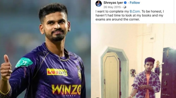 IPL 2024 I want to complete my B Com KKR Captain Shreyas Iyer old social media post is trending