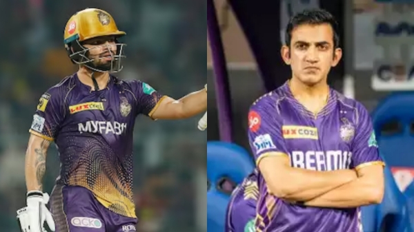 IPL 2024 KKR vs SRH Rinku Singh fell on Gautam Gambhir feet and thanked him after kkr becomes the 3rd time Champion in the IPL History