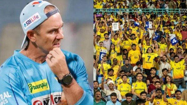 IPL 2024 48 000 MS Dhoni fans wearing No 7 jerseys came to Lucknow says Justin Langer