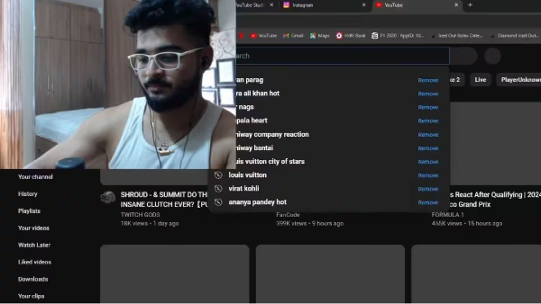 IPL 2024 Riyan Parag landed in a fresh controversy after the Sara Ali Khan and Ananya Pandey hot video Youtube search history leaked