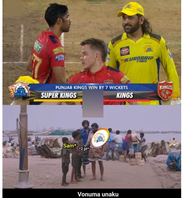 IPL 2024 CSK vs PBKS Fantastic memes from social media after csk lost to pbks by 7 wickets at chepauk