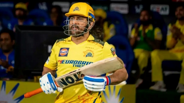IPL 2024 PBKS vs CSK MS Dhoni duck out on the first ball as fans get disheartened