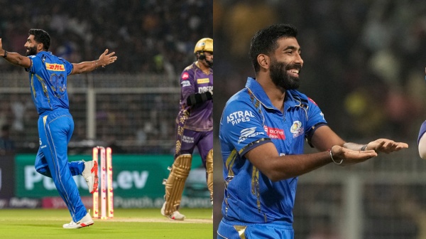 IPL 2024 KKR vs MI Jasprit Bumrah took Sunil Narine s wicket in his first ball
