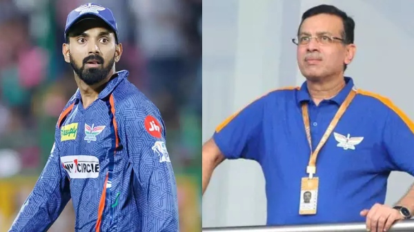 IPL 2024 LSG owner smiling with KL Rahul after backlash from fans