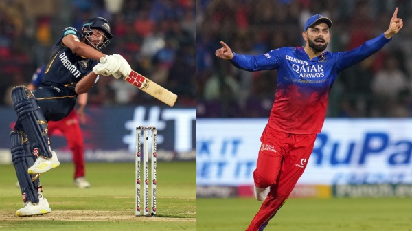 IPL 2024 RCB vs GT Virat Kohli direct throw runs out Shahrukh Khan