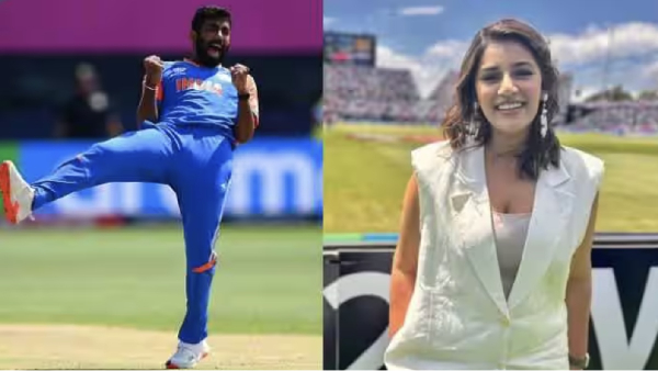 t20 world cup jasprit bumrah sanjana ganesh