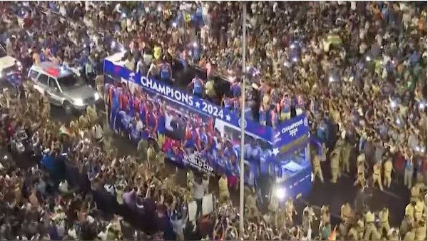 Indian Cricket Team mumbai victory parade