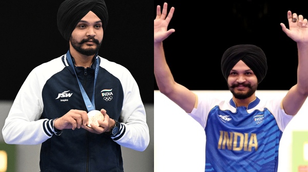 Olympics 2024 manu bhaker sarabjot singh bronze medal 2024