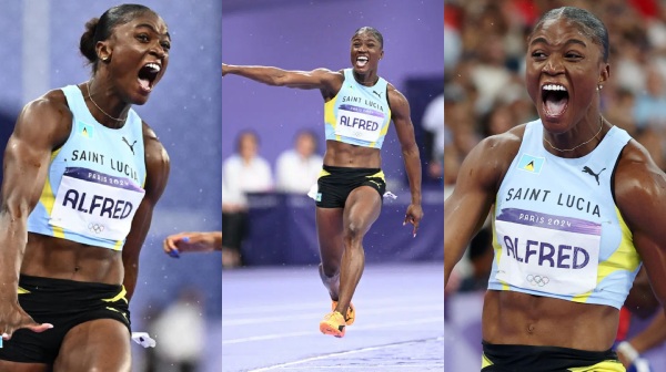 Olympics 2024 julian alfred 100m race athletics 2024