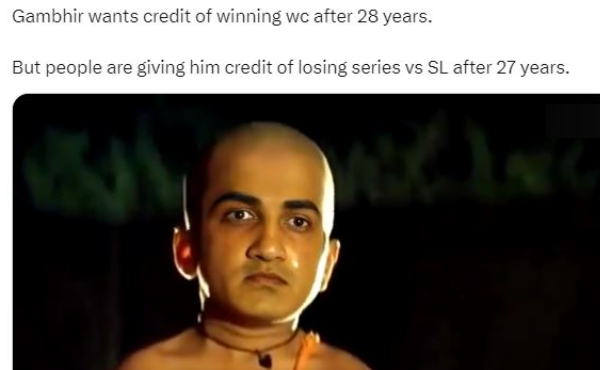 IND vs SL Memes Gautam Gambhir