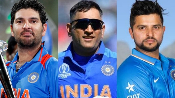 yuvraj singh ms dhoni suresh raina