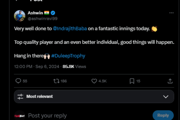 ind vs ban ravichandran ashwin baba indrajith