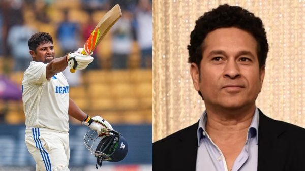 ind vs nz sarfaraz khan sachin tendulkar