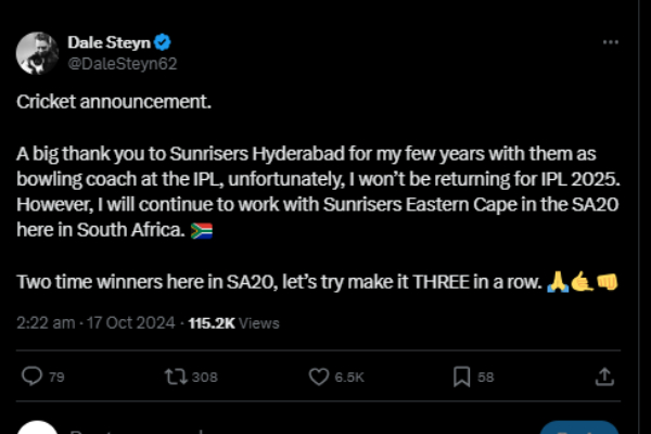 ipl 2025 dale steyn kavya maran