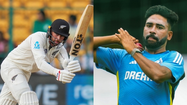 ind vs nz mohammed siraj devon conway